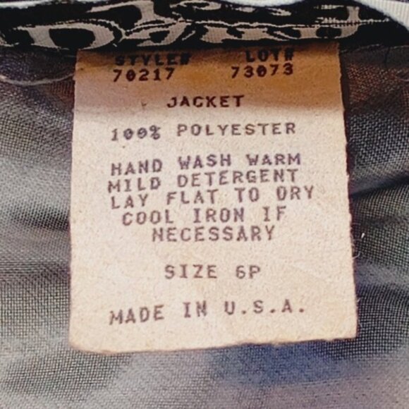 DAWN JOY II Sheer Leopard Print Short Sleeve Button Up Jacket Size 6P - Picture 4 of 4